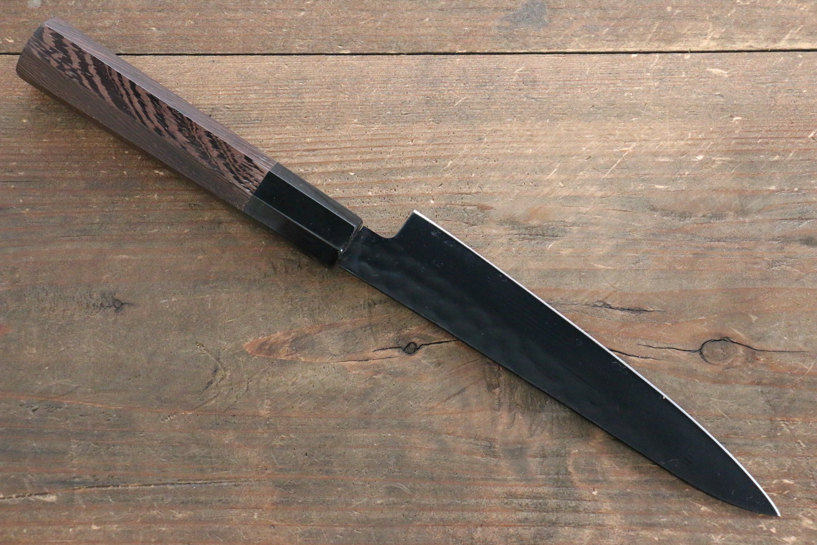 Sakai Takayuki Sakai Takayuki Kurokage VG10 Hammered Teflon Coating Gyuto & Petty 150mm with Wenge Handle Set - Japanny - Best Japanese Knife
