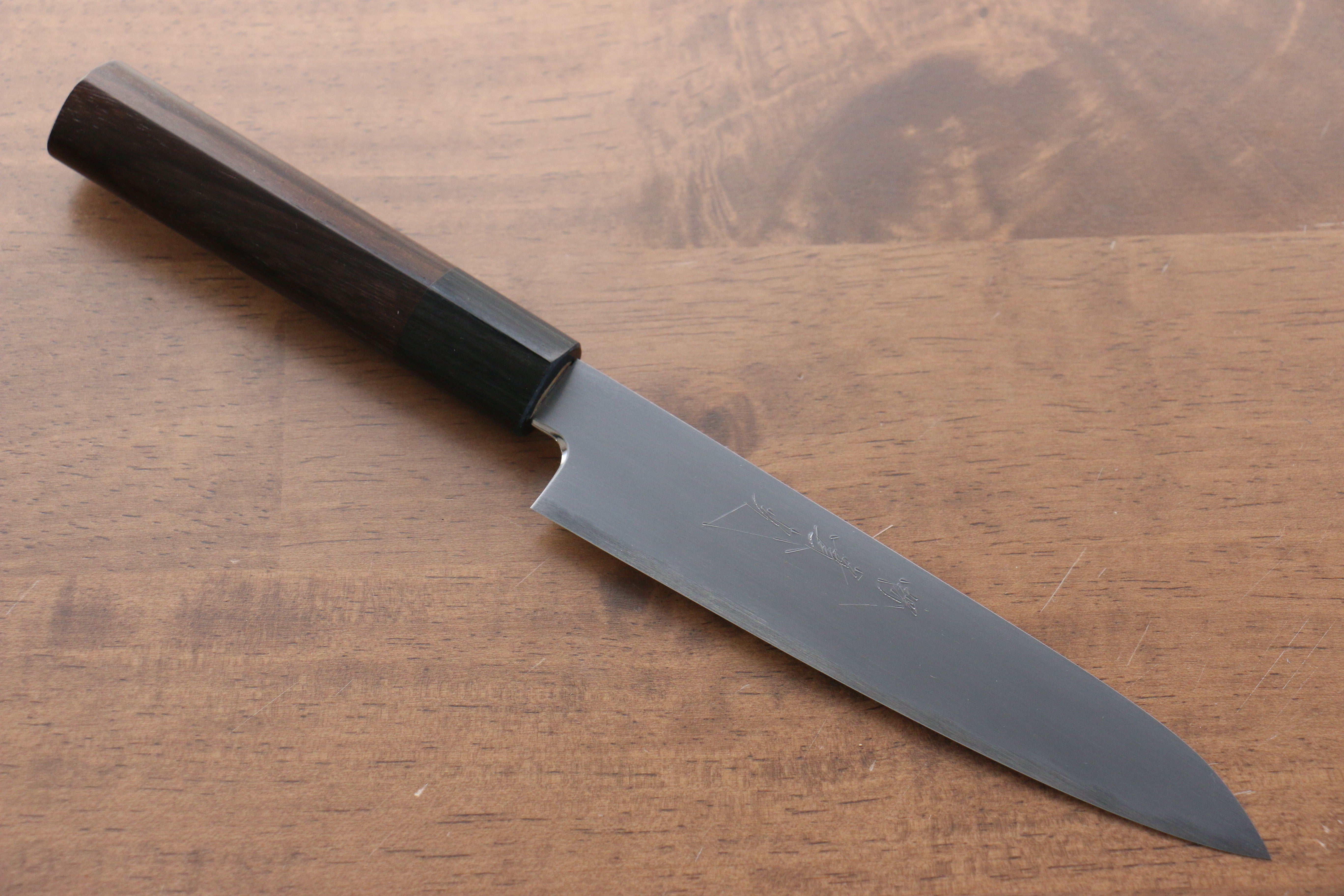 Jikko White Steel No.2 Petty-Utility  150mm Shitan Handle - Japanny - Best Japanese Knife