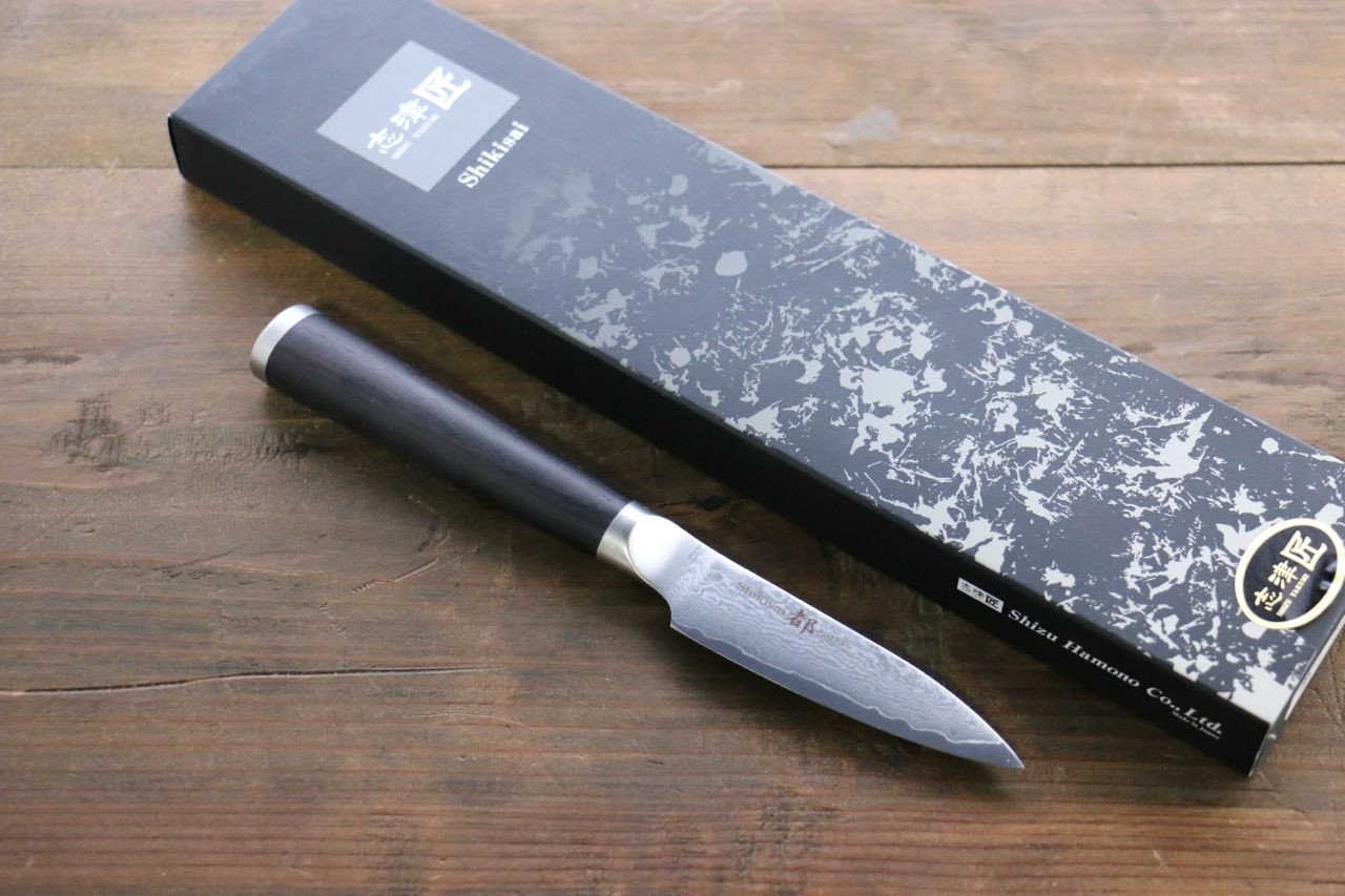 Miyako AUS8 33 Layer Damascus Paring 85mm - Japanny - Best Japanese Knife