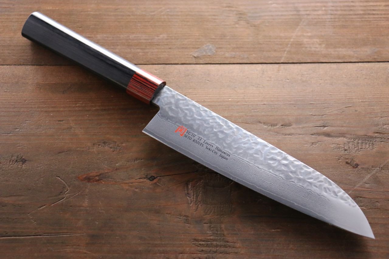 Iseya VG10 Damascus Santoku 180mm - Japanny - Best Japanese Knife